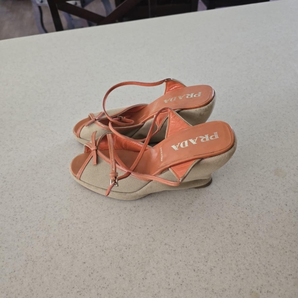 Prada Wedge sz37 - Picture 2 of 4
